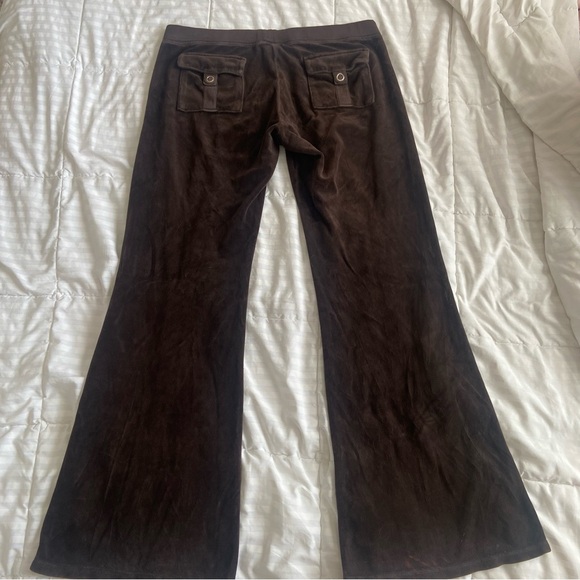 Vintage Brown Juicy Couture Flared Sweatpants - Picture 3 of 6